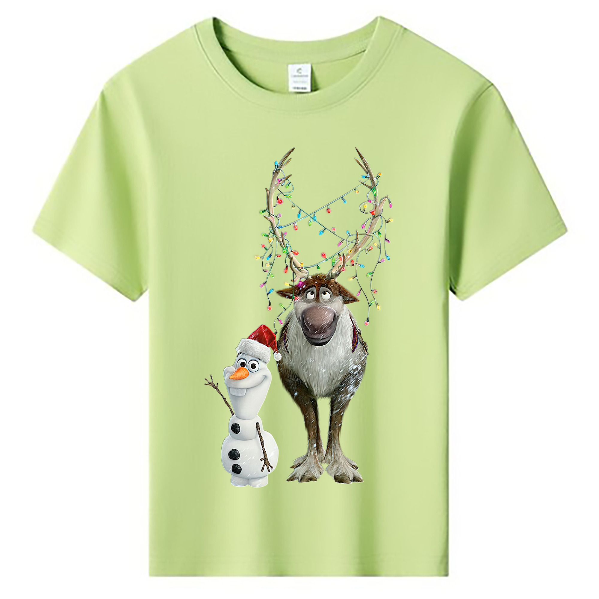 （画像用） アナと雪の女王 アンナ エルサ Frozen Anna Elsa 綿100％キッズTシャツ（フロントプリント）